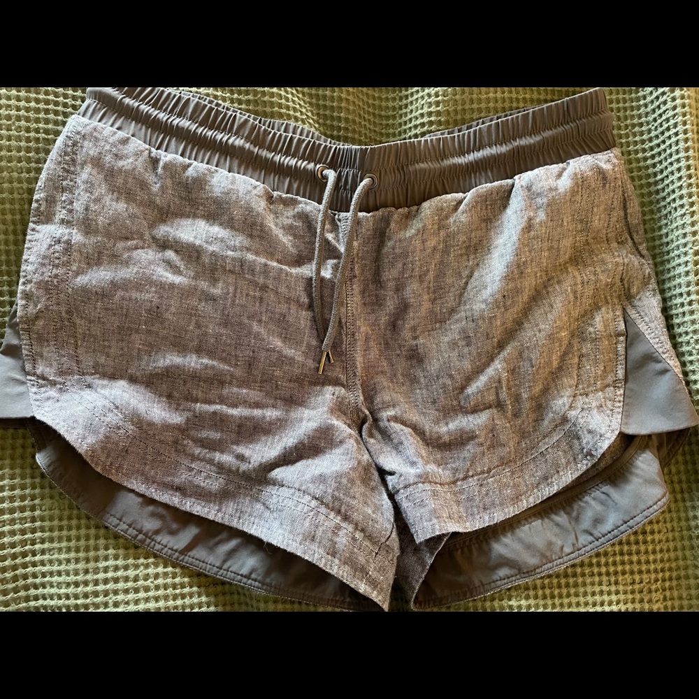 Athleta Linen Spandex Shorts